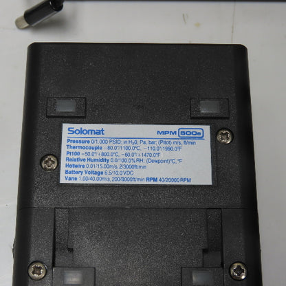 Solomat MPM 500e MPM 4000 4013 Environmental Instrument Set W/ DC3 Power Pack