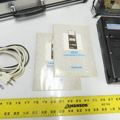 Solomat MPM 500e MPM 4000 4013 Environmental Instrument Set W/ DC3 Power Pack