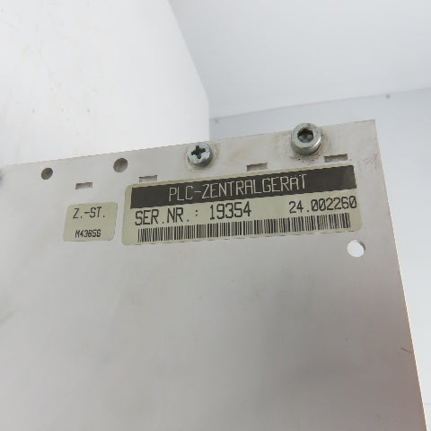 PLC-ZENTRALGERAT 24.002260 Uni-Pro90 UME-RW B21.008338-01341 Slot Rack Chassis