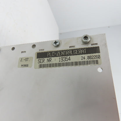 PLC-ZENTRALGERAT 24.002260 Uni-Pro90 UME-RW B21.008338-01341 Slot Rack Chassis