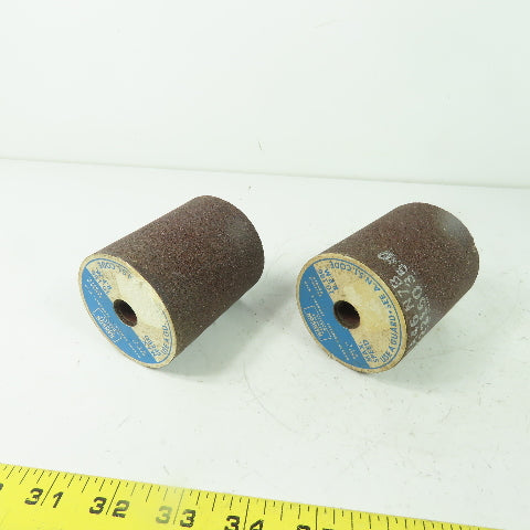 Hanson HA46 N7B Abrasive Grinding Wheel 10186RPM 2.52" W x 3" L 1/2" Bore Lot/2