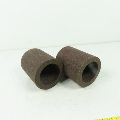 Hanson 022150350 Abrasive Grinding Wheel 10366RPM 2.52" W x 3" L 1/2" Bore Lot/2