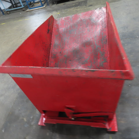 3/4 Cubic Yard Heavy Duty Self Dumping Trash Scrap Hopper 60" x 36" x 31" Inside