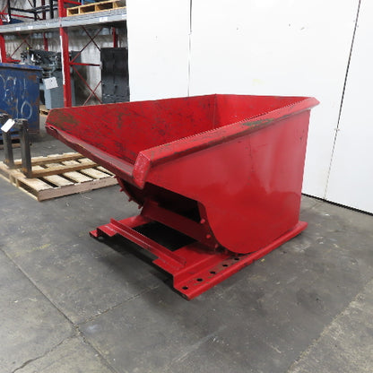 3/4 Cubic Yard Heavy Duty Self Dumping Trash Scrap Hopper 60" x 36" x 31" Inside