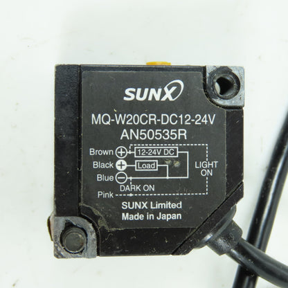 Sunx MQ-W20CR-DC12-24V AN50535R Photoelectric Sensor 12-24VDC