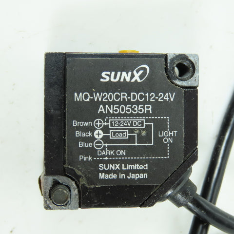Sunx MQ-W20CR-DC12-24V AN50535R Photoelectric Sensor 12-24VDC