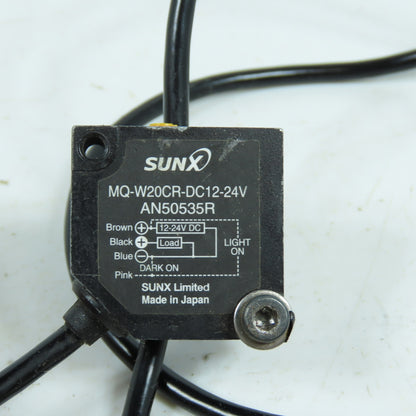 Sunx MQ-W20CR-DC12-24V AN50535R Photoelectric Sensor 12-24VDC