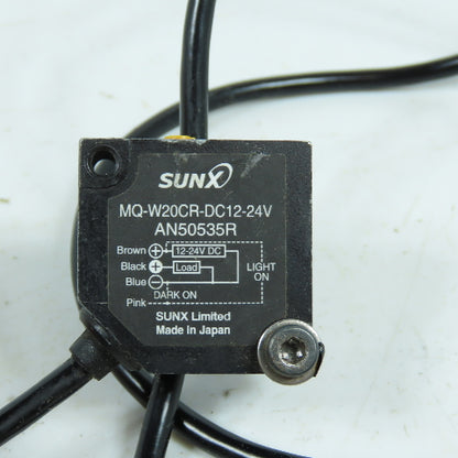 Sunx MQ-W20CR-DC12-24V AN50535R Photoelectric Sensor 12-24VDC