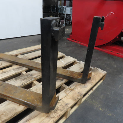 MS Class II 2 16" Tapered Forklift Forks Carriage Mount 41-1/2" x 4" Set Of 2