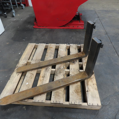 MS Class II 2 16" Tapered Forklift Forks Carriage Mount 41-1/2" x 4" Set Of 2