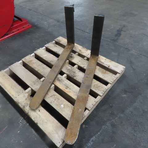 MS Class II 2 16" Tapered Forklift Forks Carriage Mount 41-1/2" x 4" Set Of 2
