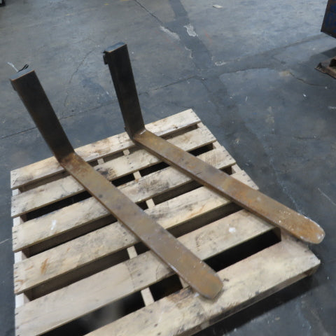MS Class II 2 16" Tapered Forklift Forks Carriage Mount 41-1/2" x 4" Set Of 2