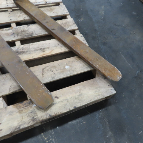 MS Class II 2 16" Tapered Forklift Forks Carriage Mount 41-1/2" x 4" Set Of 2