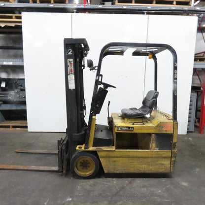 Caterpillar F30 2600LB Electric 36V Forklift 3-Stage 191" Lift Side Shift