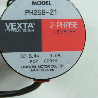 Oriental PH268-21 Vexta 2-Phase 1.8° Stepping Motor 5.4V DC 1.5A