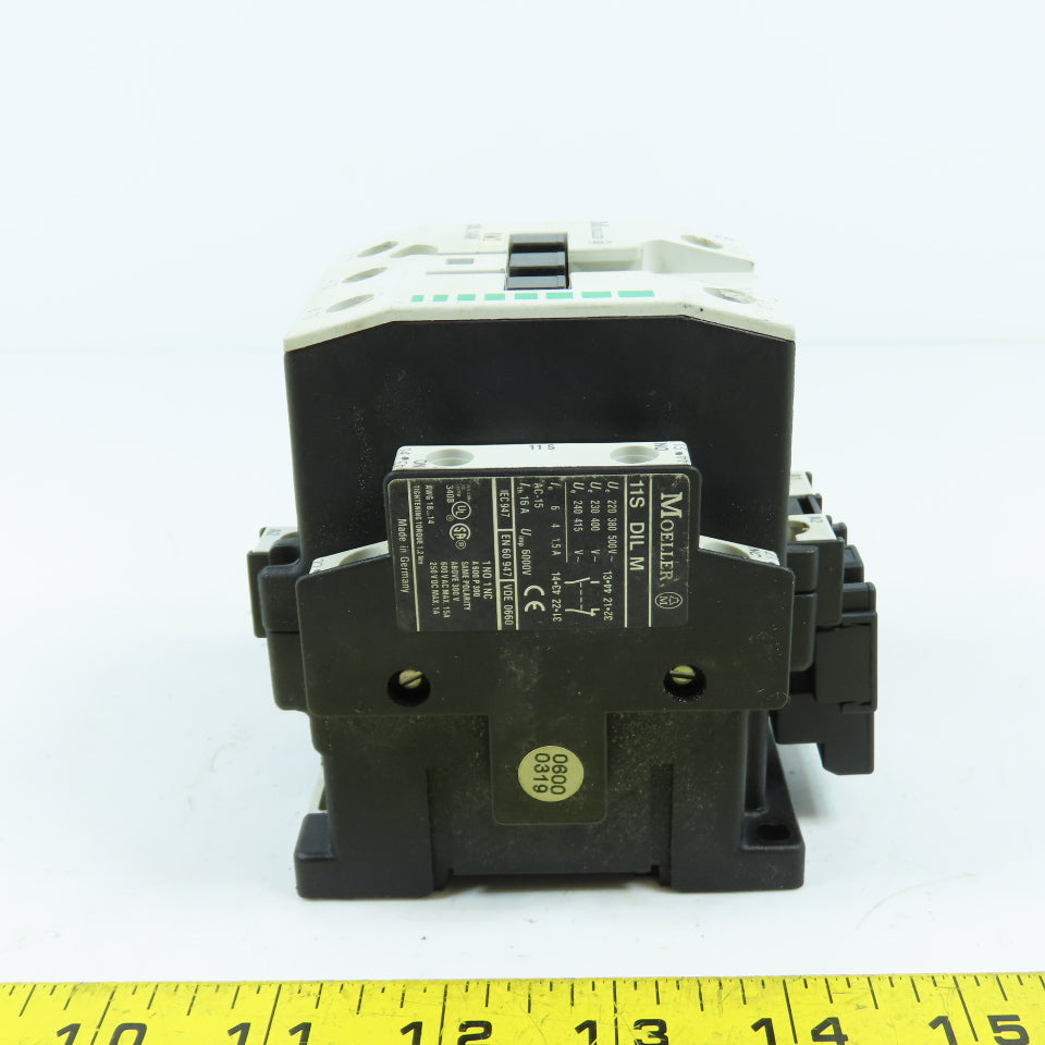 Moeller DIL1AM 55A 25HP 600V 3-Pole Power Contactor 240V Coil W/ Suppressor