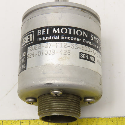 BEI H20EB-37-F12-SS-600-A-3904R-EM16-5V Rotary Encoder 5V