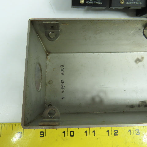 Allen Bradley 800H-2HAP4 Stainless 2 Push Button Control Station W/ Indicator