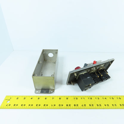 Allen Bradley 800H-2HAP4 Stainless 2 Push Button Control Station W/ Indicator