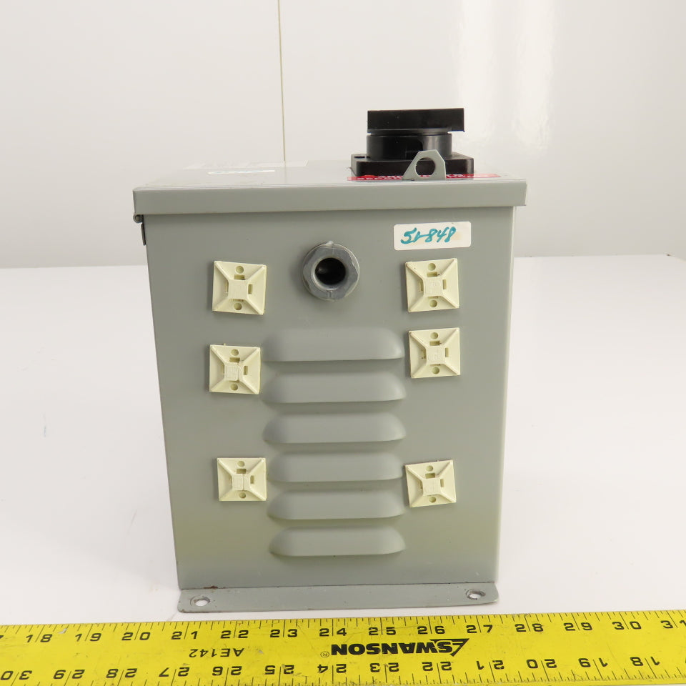 Daykin MDGTC-07 500VA Transformer Disconnect Pri 480V Sec 120V Single Phase