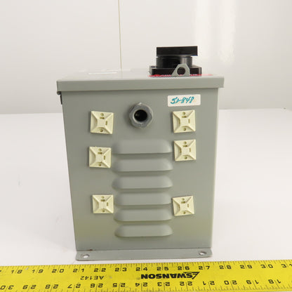 Daykin MDGTC-07 500VA Transformer Disconnect Pri 480V Sec 120V Single Phase