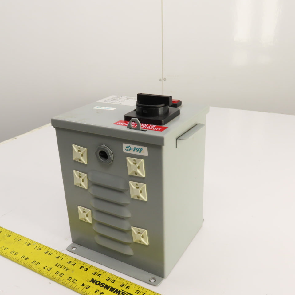 Daykin MDGTC-07 500VA Transformer Disconnect Pri 480V Sec 120V Single Phase