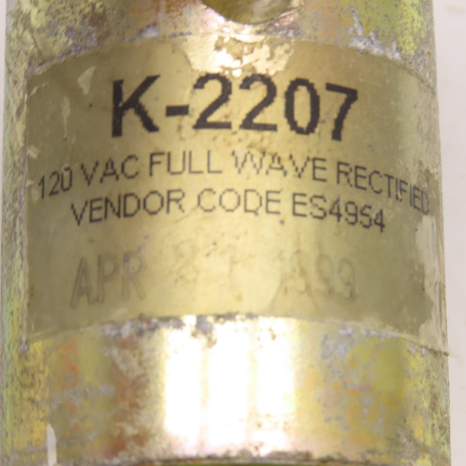 K-2207 120VAC Full Wave Rectified Solenoid Coil