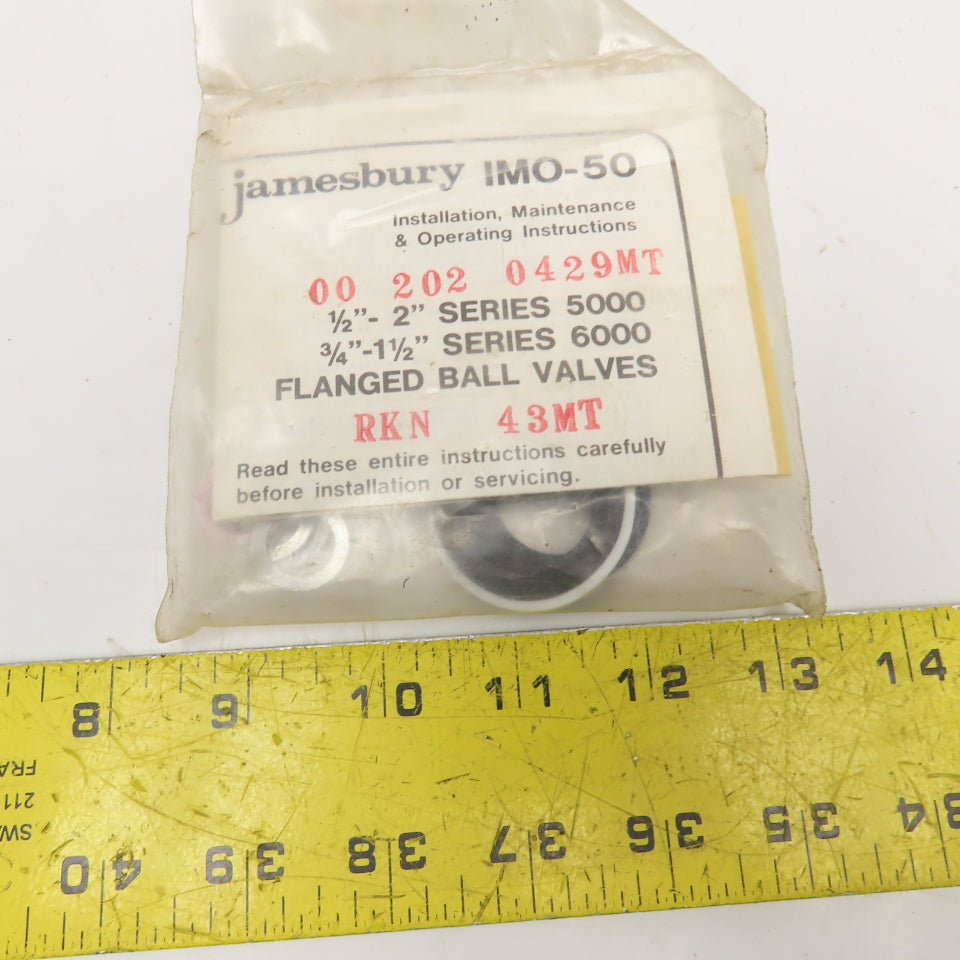 Jamesbury IMO-50 00 202 0429MT Flanged Ball Valve Service Kit