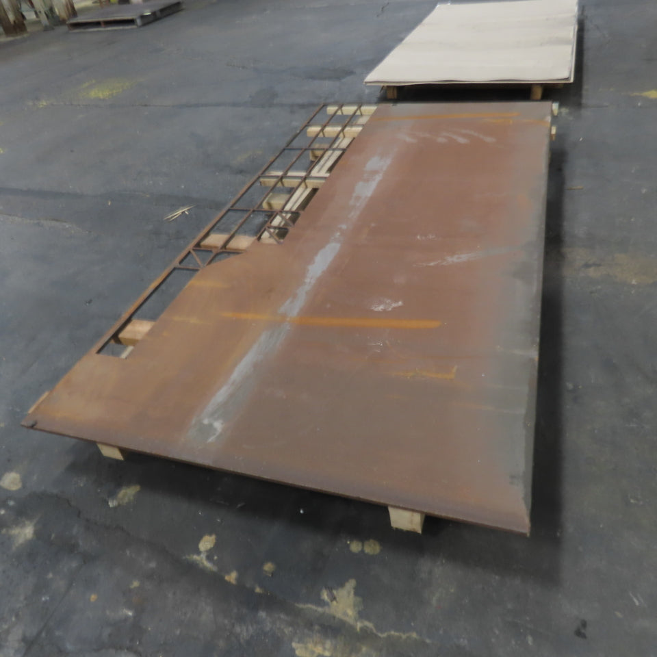 48" x 96" Steel Plate Sheet 1/2" Thick W/ Cutouts