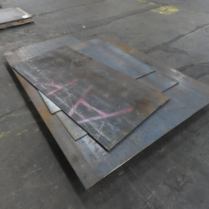 60"x 79" 31.5"x 68.5" 37.5"x 48" 48"x 60.5" Steel Plate Sheet 1/4" Thick Lot/4