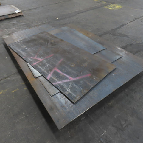 60"x 79" 31.5"x 68.5" 37.5"x 48" 48"x 60.5" Steel Plate Sheet 1/4" Thick Lot/4
