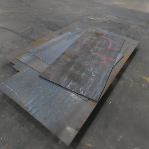 60"x 79" 31.5"x 68.5" 37.5"x 48" 48"x 60.5" Steel Plate Sheet 1/4" Thick Lot/4