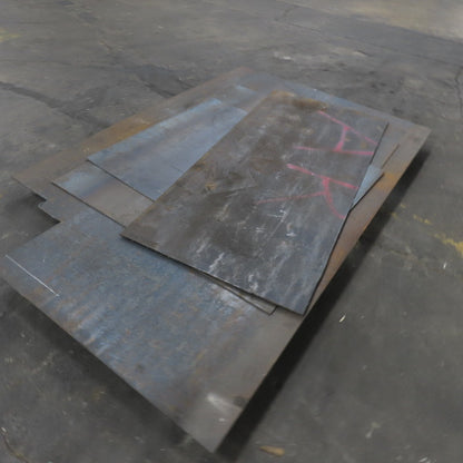 60"x 79" 31.5"x 68.5" 37.5"x 48" 48"x 60.5" Steel Plate Sheet 1/4" Thick Lot/4