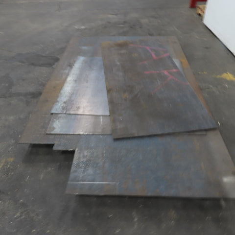 60"x 79" 31.5"x 68.5" 37.5"x 48" 48"x 60.5" Steel Plate Sheet 1/4" Thick Lot/4