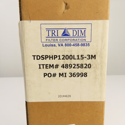 Tri-Dim TDSPHP1200L15-3M 48925820 Filter Element 20144639 14-3/4" Long