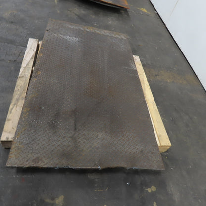 39-1/2" x 69-1/2" Diamond Plate Steel Plate 3/8" Thick