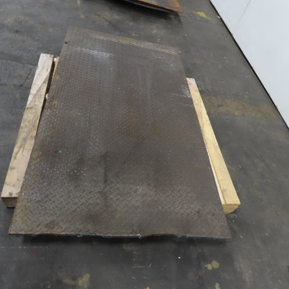 39-1/2" x 69-1/2" Diamond Plate Steel Plate 3/8" Thick