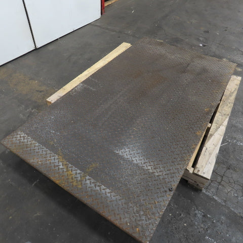 39-1/2" x 69-1/2" Diamond Plate Steel Plate 3/8" Thick