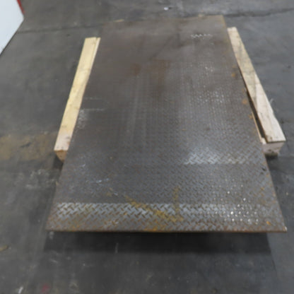 39-1/2" x 69-1/2" Diamond Plate Steel Plate 3/8" Thick