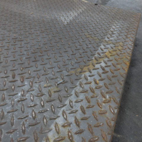 39-1/2" x 69-1/2" Diamond Plate Steel Plate 3/8" Thick