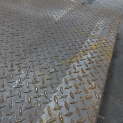 39-1/2" x 69-1/2" Diamond Plate Steel Plate 3/8" Thick