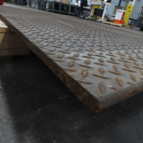 39-1/2" x 69-1/2" Diamond Plate Steel Plate 3/8" Thick