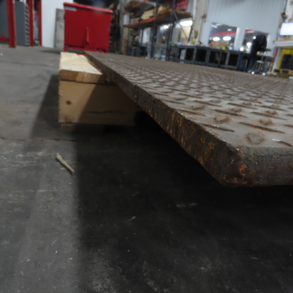 39-1/2" x 69-1/2" Diamond Plate Steel Plate 3/8" Thick