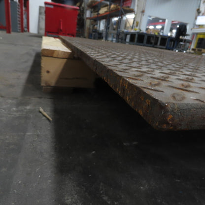 39-1/2" x 69-1/2" Diamond Plate Steel Plate 3/8" Thick