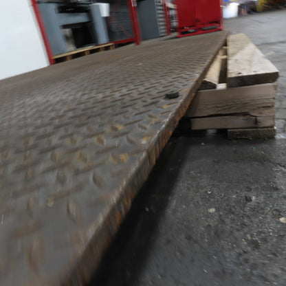 39-1/2" x 69-1/2" Diamond Plate Steel Plate 3/8" Thick