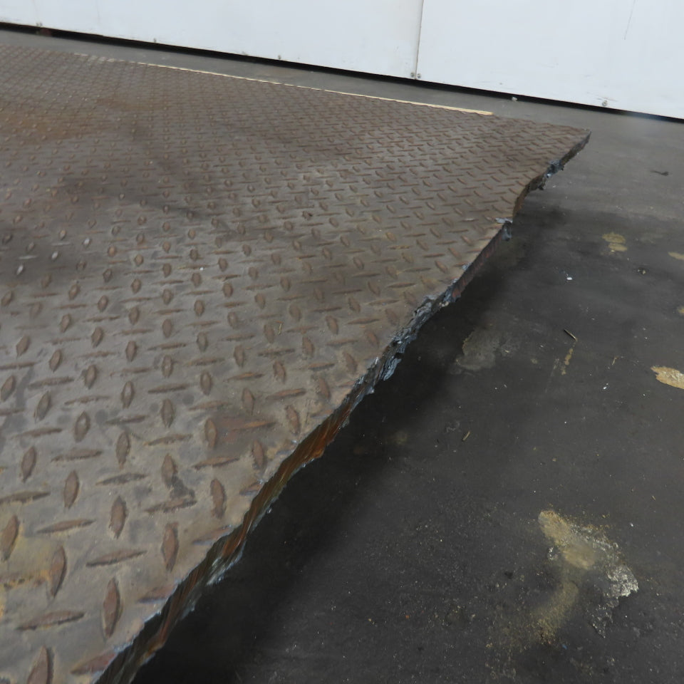 39-1/2" x 69-1/2" Diamond Plate Steel Plate 3/8" Thick