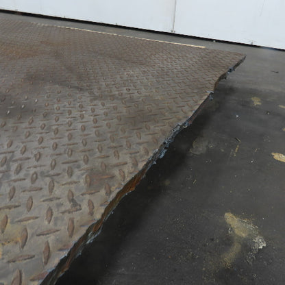 39-1/2" x 69-1/2" Diamond Plate Steel Plate 3/8" Thick