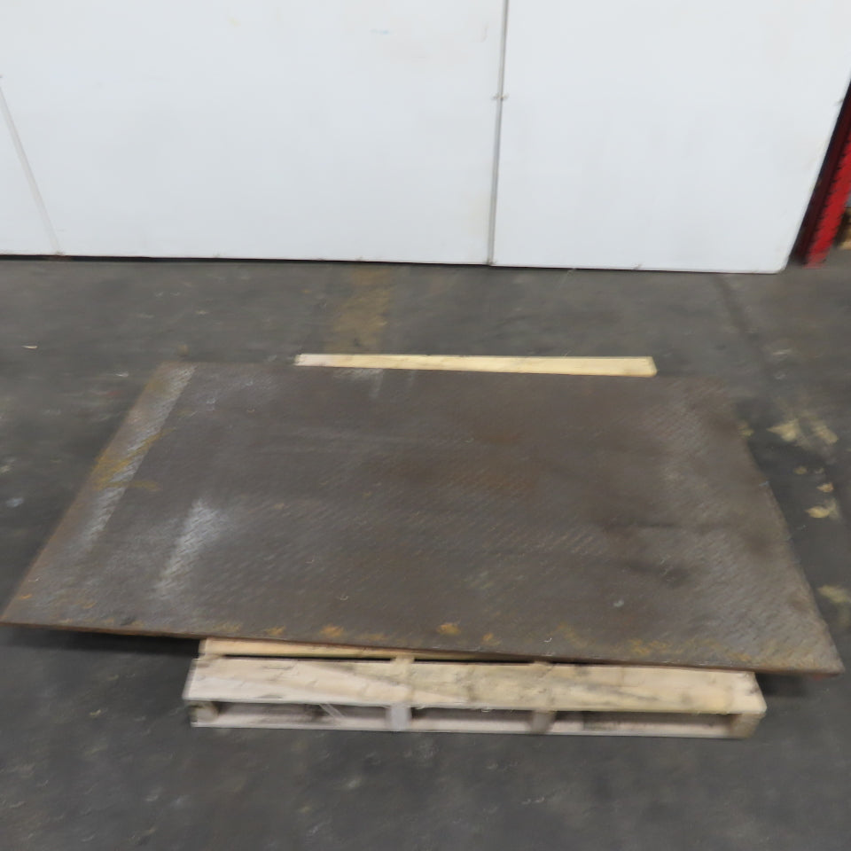 39-1/2" x 69-1/2" Diamond Plate Steel Plate 3/8" Thick