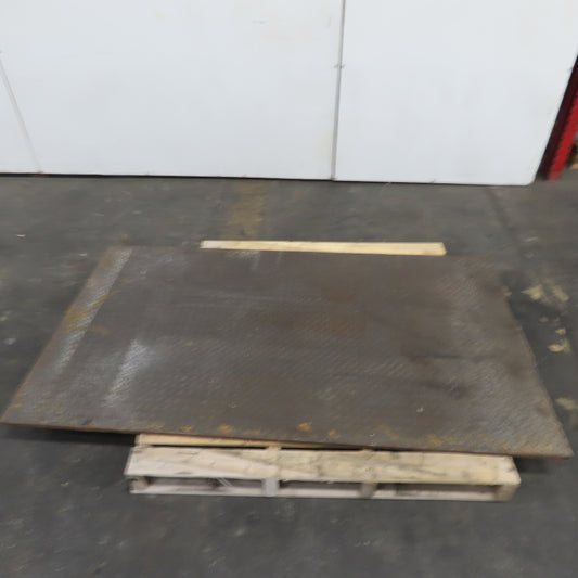 39-1/2" x 69-1/2" Diamond Plate Steel Plate 3/8" Thick