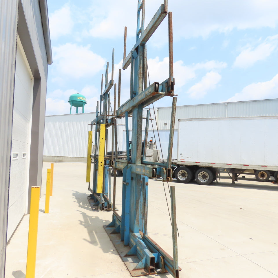 Steel Storage Systems Roll Out Cantilever Rack 3700LB Arm Cap 40" W x 38" H Arms